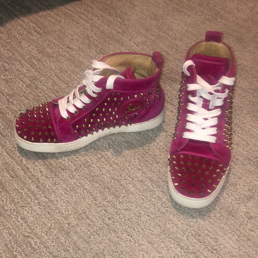Hot Pink High Top — Christian Louboutin